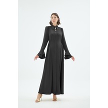 Senna 30012 Alune Elbise Siyah Siyah