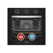Simfer 8220 9 Fonksiyon QS Siyah Cam Ankastre Fırın Power Turbo Pop-up