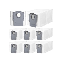 8 Adet Toz Torbası Roborock Q5+,q5 Max+q5 Pro,q5 Pro+ Q7 Max,q7 Max+,q8 Max,q8 Max+,q8 Max Pro Beyaz