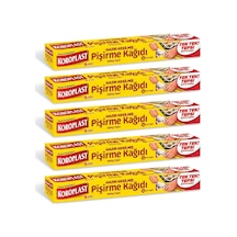 Koroplast Yağlı Fırın Tepsi Pişirme Kızartma Kağıdı - 37 Cm. X 42 Cm. - Kesimli - 16 Yaprak -5 Kutu Genel