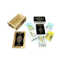 Ahşap Kutulu 78 Kartlı Tarot  Seti