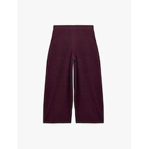 Koton Normal Bel Lastikli Regular Fit Barrel Pantolon Mürdüm 7wal40136ık Mor