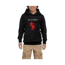 In Flames Siyah Çocuk Kapşonlu Sweatshirt (529068078) Siyah In Flames Siyah Çocuk Kapşonlu Sweatshirt (529068078) Siyah