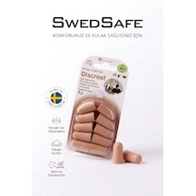 Swedsafe Discreet Kulak Tıkacı, M/l Boyut, 5 Çift, 37 Db Gürültü Azaltma, Yumuşak Köpük, Uyku, İş Ve Odaklanma
