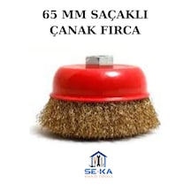 Saçaklı Çanak Tel Fırça 65 Mm Spiral Taşlama Uyumlu Pas Boya Temizleme Metal Fırça
