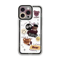 Apple İphone 14 Pro Kılıf Sweet Desenli Silikon Kapak - Sarı Çok Renkli