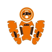 Ktm Duke 2012-2021 Uyumlu Tank Pad Seti Turuncu