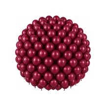 Bordo Renk Lateks Pastel Balon 30 Cm - 100 Adet