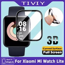 Xiaomi Mi Watch Lite 3D Full Kavisli Cam Ekran Koruyucu Siyah