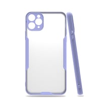 Apple iPhone Uyumlu 11 Pro Max Kılıf Platin Silikon - Lila Bzsxx00 1