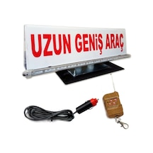 Uzun Ve Geniş Araç Tabelası (Tepe Lambası)(Led Çakarlı 12 V)