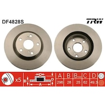 Toyota Yaris Fren Diski On 2003-2005 Trw Df4828s 2adettir