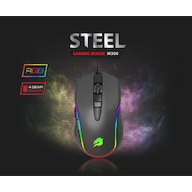 Gamebooster Steel M300 RGB USB Mouse