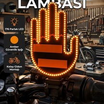 176 Led Amber Sinyal Lambası El Hareketiyle Kontrol Edilebilir