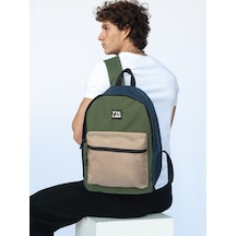 Unisex Kahverengi Haki Lacivert Okul Ve Sırt Çantası Kahverengi - Haki