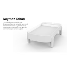 Mama Standı | Çok Fonksiyonlu, Ayarlanabilir, Kedi ve Köpek Uyumlu, Mama Kabı Standı (X8788)
