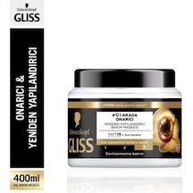 Gliss 4'ü 1 Arada Onarıcı & Yeniden Yapılandırıcı Saç Bakım Maskesi 400 Ml