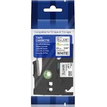 Krt-Uyumlu Aze-251 24 Mm Beyaz Üzerine Siyah Lamina 8 Metre