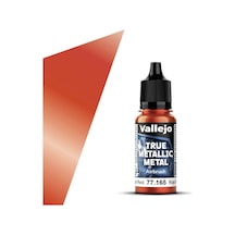 Vallejo 77165, 18 Ml. Forged Red Airbrush True Metallic Metal Maket Boyası Standart