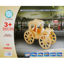 Ahşap Maket Araba 19 Parça Puzzle