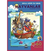 Akıllı Minik ile Obur - Hayvanlar Çıkartma Kitabım - Yalvaç Ural - Marsık Kitap