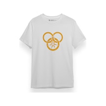 The Wheel Of Time Logo Beyaz Kısa Kol Erkek Tshirt 001