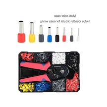 Pazly 1800 Adet Takım Tüp Terminal Bloğu Sıkma Pensesi Plastik Kutu Seti