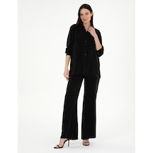 Pierre Cardin Kadın Siyah Pantolon Kanvas-chino 50305978-vr046 Siyah