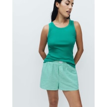 Marks & Spencer Pötikareli Pijama Şortu Yeşil