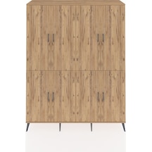 Hyperion Gardrop 4 Raflı 8 Kapaklı 4 Askılı 176x44x221 Çam-çam/aytaşı Beyaz
