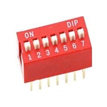 14 Pin - 7 Switch Dıp Kırmızı