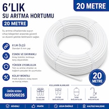 6 Lık Su Arıtma Hortumu 20 Metre 608506026