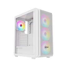 Rampage Beta Mesh 650w 80+ Beyaz Temperli Cam 4x120mm Argb Fan Akak0rmp0008