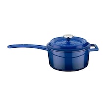 Lava Döküm Yuvarlak Sos Tenceresi Metal Saplı 16 Cm, Mavi Genel