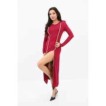 Koza Butik Kadın Fermuar Detaylı Elbise 5198-24 001