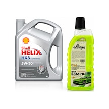 Shell Helix Hx8 Motor Yağı 5w-30 4 Litre + Oto Şampuan 1000 Ml