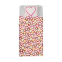 Tek Kişilik Çocuk Nevresim İkea Kalp Figürlü Renkli Tek Kişi -150