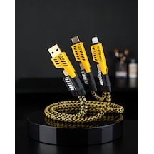 4'ü 1 Arada Şarj Kablosu Usb-c Usb-a Lightning 65w Model Uczzzikilişarjkablosu-6 Belirtilmemiş