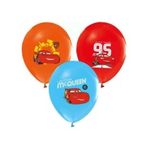 Balonevi Balon 4+1 Cars 3 Baskılı 12" 8 Li Çok Renkli