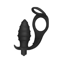Red Fox Penis Halkalı Titreşimli Anal Penetratör Plug Masturbatör