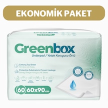 Greenbox 60x90 Yatak Koruyucu Örtü 30'lu 2 Paket 60 Adet