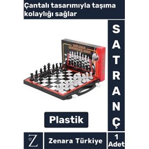 Premium Stratejik Düşünme Odaklanma Hafıza Sosyal Gelişim Çantalı Tasarım Plastik Satranç