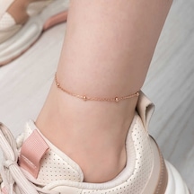 Lucky Life 925 Ayar Gumuss Rose Top Zincir Halhal Gümüş