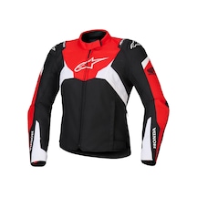 Alpinestars Honda Stella T-jaws Korumalı Kadın Motosiklet Montu Siyah Kırmızı Beyaz