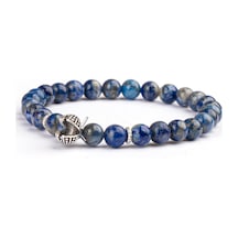 Lapis Lazuli Doğal Taş Bileklik 6 Mm Derin Bilgelik Renkli