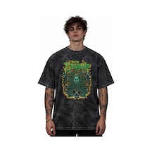 Rob Zombie Rock Metal Şarkıcı Baskılı Unisex Oversize Vintage Yık Siyah