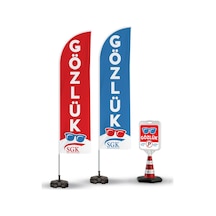 Gözlük Reklam Yönlendirme Tanıtım Yelken Bayragı ve Kücük Duba
