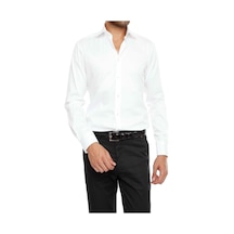 Efor Slim Fit Klasik Yaka Pamuk Saten Uzun Kol Beyaz Gömlek Gk 214 Beyaz Efor Slim Fit Klasik Yaka Pamuk Saten Uzun Kol Beyaz Gömlek Gk 214 Beyaz