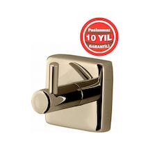 Çelik Banyo Paslanmaz Pirinç Vizyon 1 Li Askılık Bornozluk Altın Gold Gold