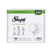 5 Adet Sleepy Natural Islak Havlu 3x60 Adet 5'li Set